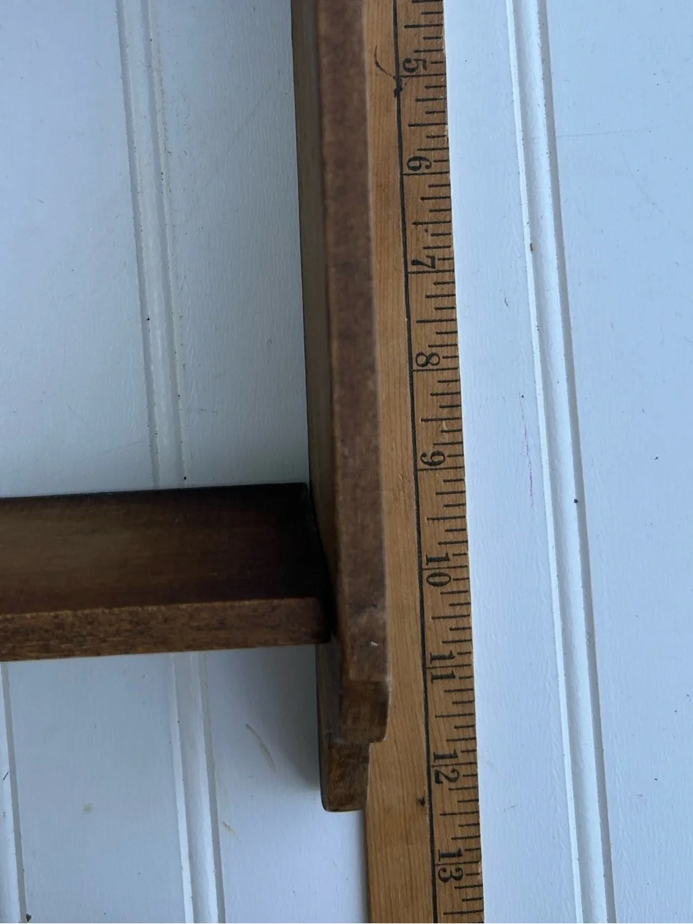 Vintage Shelf Wooden Wall Display Brown Gallery Wall Cottagecore Decor 11x12.5